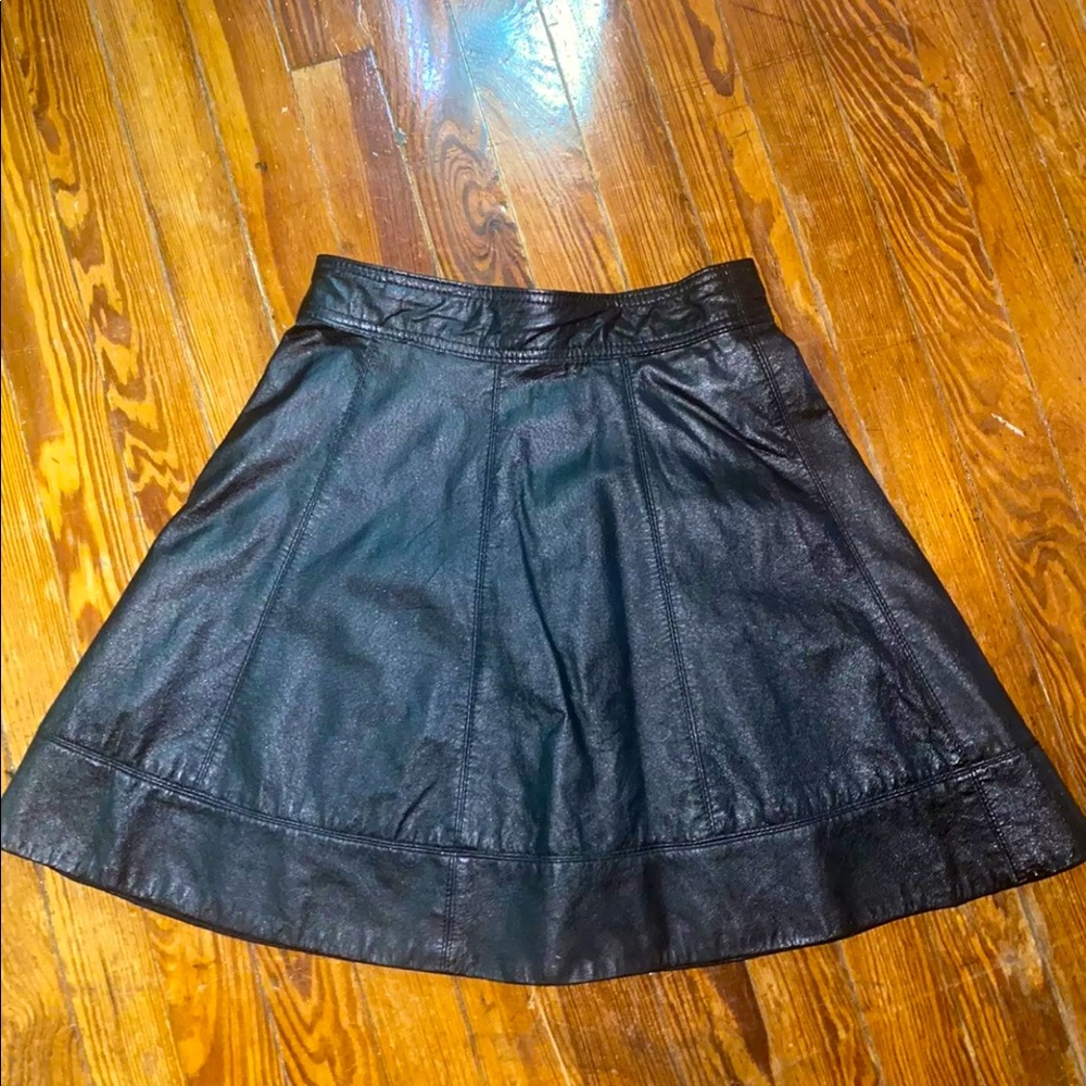 Black Bebe leather skirt size 0